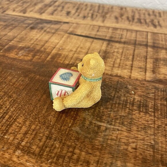Cherished Teddies Alphabet Block Letter “F” 158488F - 1995 Enesco No Box - Picture 3 of 6